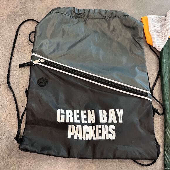 NFL Greenbay Packers Football Jersey drawstring backpack boys Youth Small bundle - Picture 2 of 6